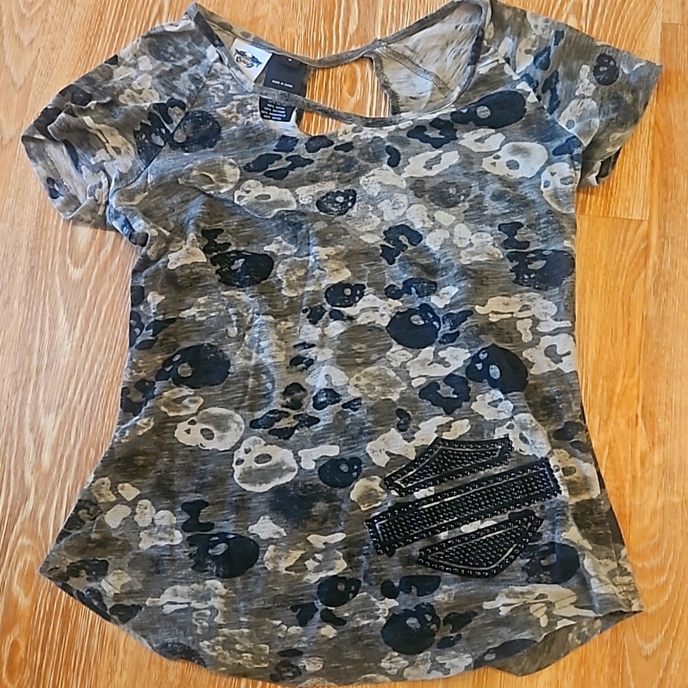 Harley Davidson Camo T-shirt size small